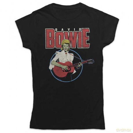 David Bowie: Ladies Tee: Acoustic Bootleg (Small)