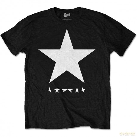 David Bowie: Men's Premium Tee: Blackstar (White Star on Black) (Small)
