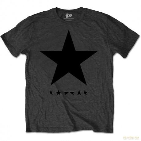 David Bowie: Men's Premium Tee: Blackstar (on Grey) (Medium)