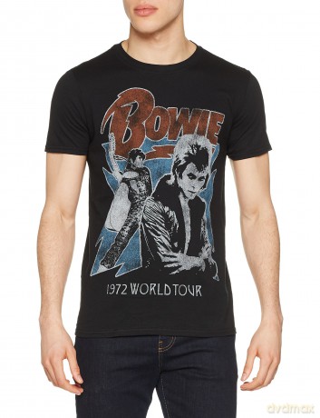 David Bowie: Men's Tee: 1972 World Tour (X-Large)