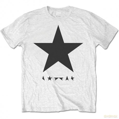 David Bowie: Men's Tee: Blackstar (on White) (X-Large)