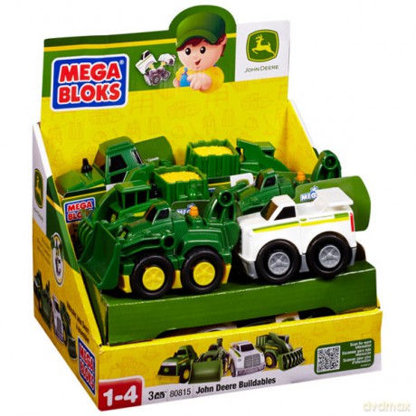 MEGA BLOKS John Deere samochody mix [KLOCKI]