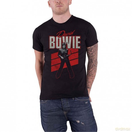 David Bowie: Men's Tee: Red Sax (Large)