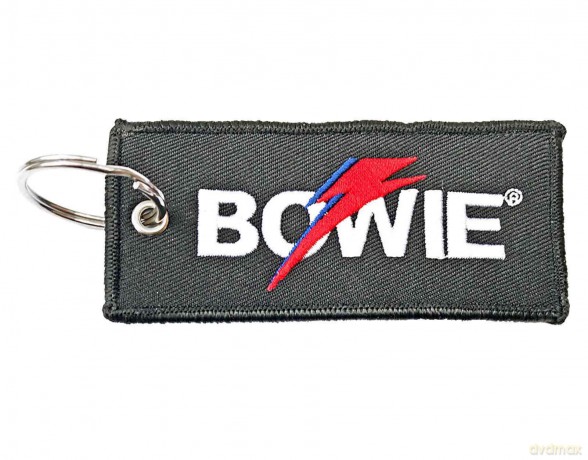 David Bowie: Patch Keychain: Flash Logo (Double Sided)