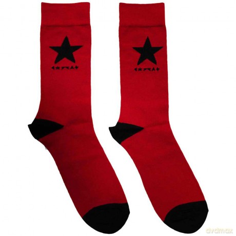 David Bowie: Unisex Ankle Socks: Blackstar (Red) (UK Size 6 - 11)