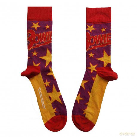 David Bowie: Unisex Ankle Socks: Stars Infill (Purple) (UK Size 4 - 7)