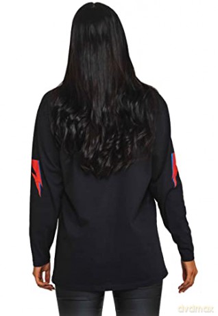 David Bowie: Unisex Long Sleeve T-Shirt: Hammersmith Odeon (Black) (Sleeve Print) (X-Large)
