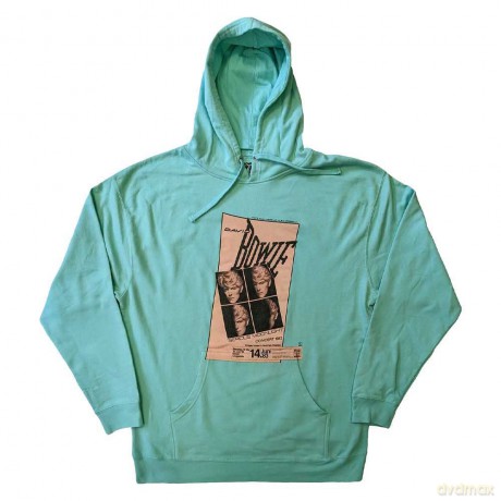 David Bowie: Unisex Pullover Hoodie: Concert '83 (Green) (Medium)