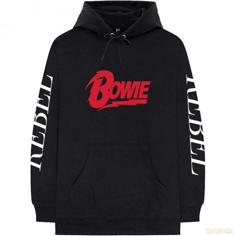 David Bowie: Unisex Pullover Hoodie: Rebel Rebel (X-Large)