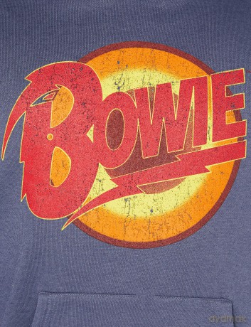 David Bowie: Unisex Pullover Hoodie: Vintage Diamond Dogs Logo (Medium)