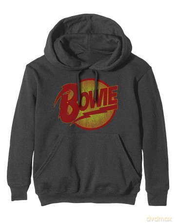 David Bowie: Unisex Pullover Hoodie: Vintage Diamond Dogs Logo (X-Large)