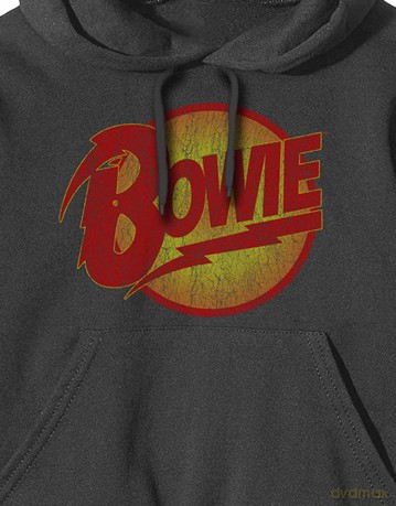 David Bowie: Unisex Pullover Hoodie: Vintage Diamond Dogs Logo (X-Large)