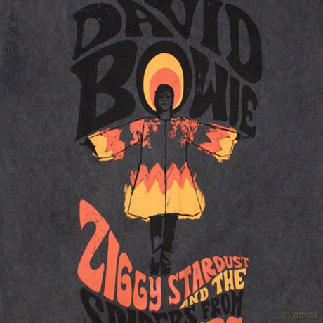 David Bowie: Unisex Stone Wash T-Shirt: Ziggy Stardust (Charcoal Grey) (XX-Large)
