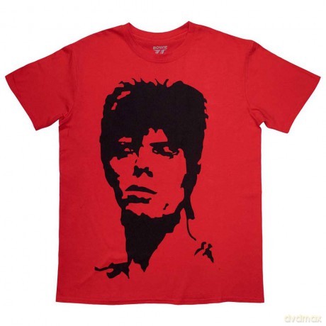 David Bowie: Unisex T-Shirt: 1973 Monochrome (Red) (Large)