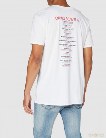 David Bowie: Unisex T-Shirt: Bowie Is (White) (Back Print) (X-Large)