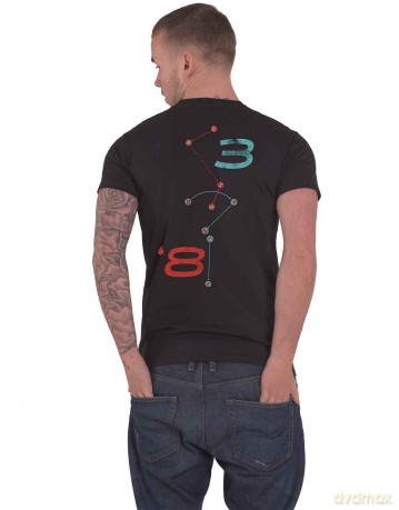 David Bowie: Unisex T-Shirt: Circle Scream (Black) (Back Print) (Large)