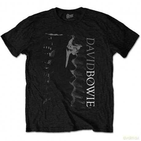 David Bowie: Unisex T-Shirt: Distorted (Black) (X-Large)