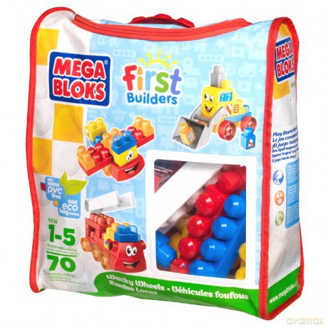 MEGA BLOKS Maxi Wacky Wheels 70 kl. [KLOCKI]