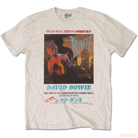 David Bowie: Unisex T-Shirt: Japanese Text (Sand) (XX-Large)