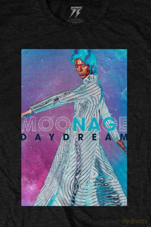 David Bowie: Unisex T-Shirt: Moonage Space (Black) (Large)