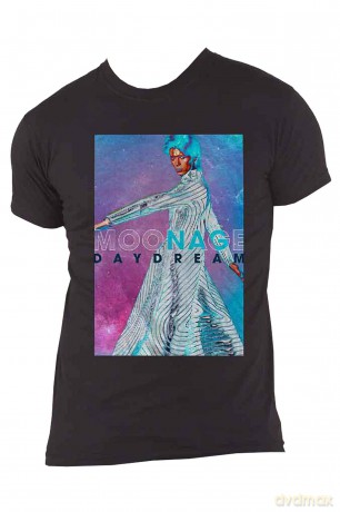 David Bowie: Unisex T-Shirt: Moonage Space (Black) (Medium)