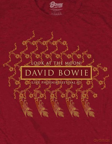 David Bowie: Unisex T-Shirt: Pheonix Festival (Cardinal Red) (Back Print) (Small)