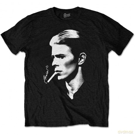 David Bowie: Unisex T-Shirt: Smoke (Black) (Small)