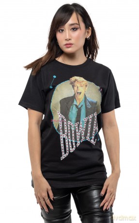 David Bowie: Unisex T-Shirt: Vintage '83 (Black) (Embellished) (Small)