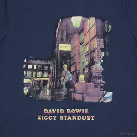 David Bowie: Unisex T-Shirt: Ziggy Stardust (Denim Blue) (Large)