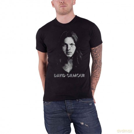 David Gilmour: Men's Tee: Half-tone Face (Medium)