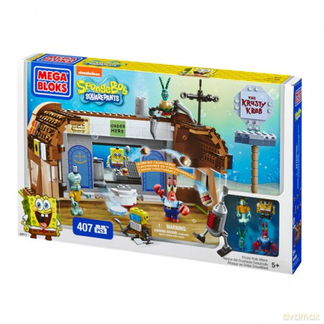 MEGA BLOKS Spongebob atak kraba zestaw [KLOCKI]
