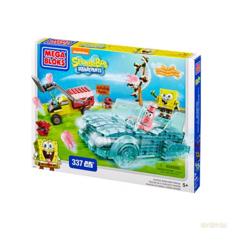 MEGA BLOKS Spongebob przeźroczyste auto [KLOCKI]