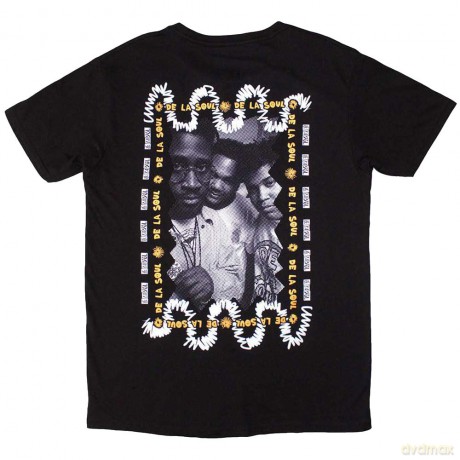 De La Soul: Unisex T-Shirt: Mono Group (Black) (Back Print) (Medium)