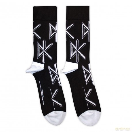 Dead Kennedys: Unisex Ankle Socks: DK Logo Repeat (Black) (UK Size 7 - 11)