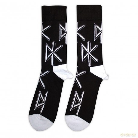 Dead Kennedys: Unisex Ankle Socks: DK Logo Repeat (Black) (UK Size 7 - 11)