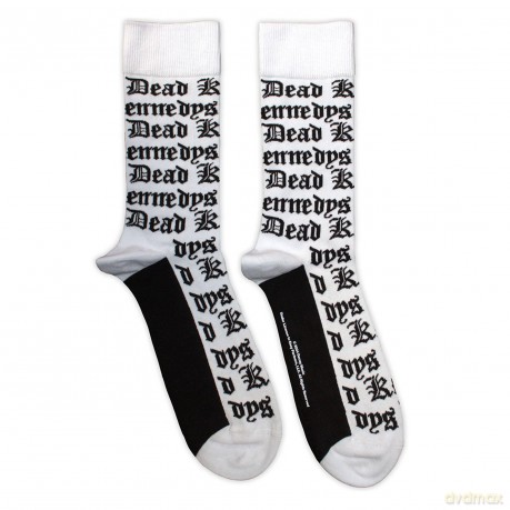 Dead Kennedys: Unisex Ankle Socks: Gothic Logo Pattern (White) (UK Size 7 - 11)