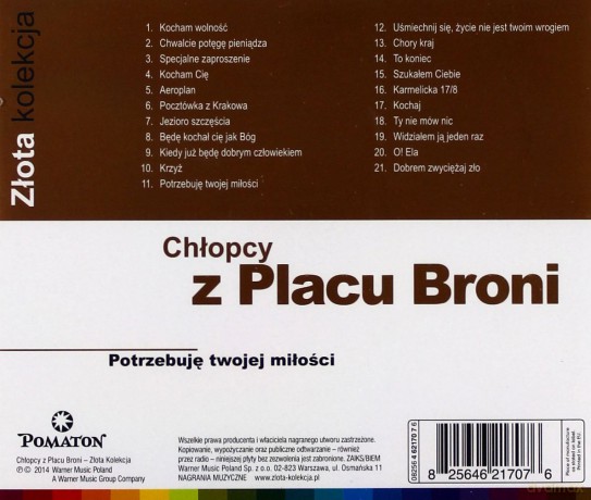 Chłopcy Z Placu Broni: Złota Kolekcja [CD]