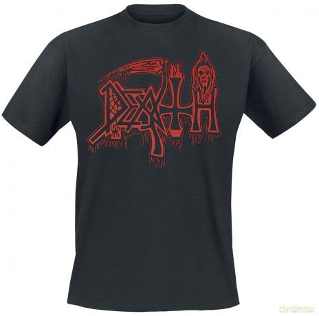 Death: Unisex T-Shirt: Life Will Never Last (Black) (Back Print) (Large)