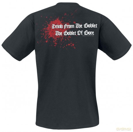 Death: Unisex T-Shirt: Scream Bloody Gore (Black) (Back Print) (Large)