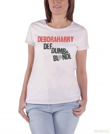 Debbie Harry: Ladies Tee: Def, Dumb & Blonde (Small)
