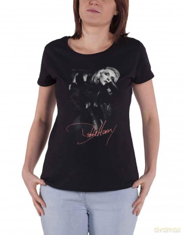 Debbie Harry: Ladies Tee: Leather Girl (X-Large)