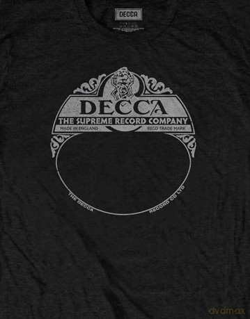 Decca Records: Unisex T-Shirt: Supreme Label (Black) (Large)