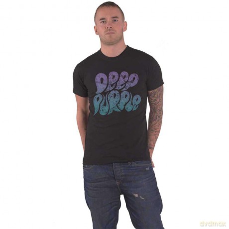 Deep Purple: Unisex T-Shirt: Bubble Logo (Black) (Large)