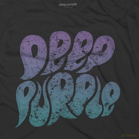 Deep Purple: Unisex T-Shirt: Bubble Logo (Black) (Large)