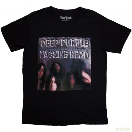 Deep Purple: Unisex T-Shirt: Machine Head Album Cover (Black) (Medium)