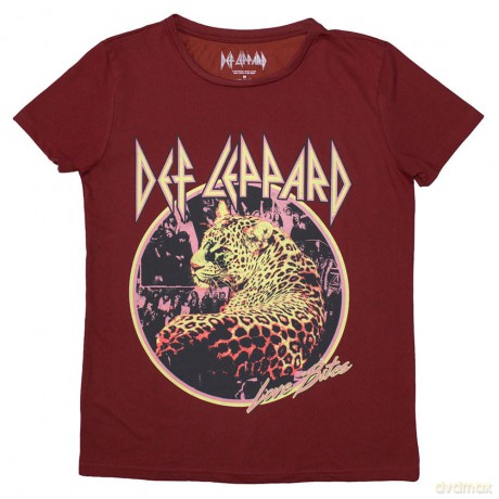 Def Leppard: Ladies T-Shirt: Love Bites (Red) (X-Large)