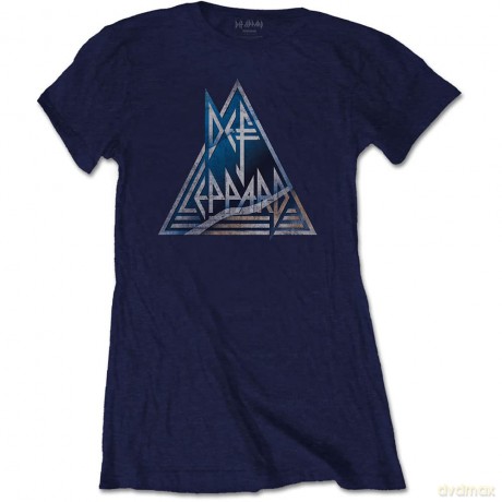 Def Leppard: Ladies Tee: Triangle Logo (X-Large)