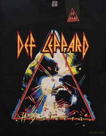 Def Leppard: Unisex T-Shirt: Hysteria (Black) (Small)