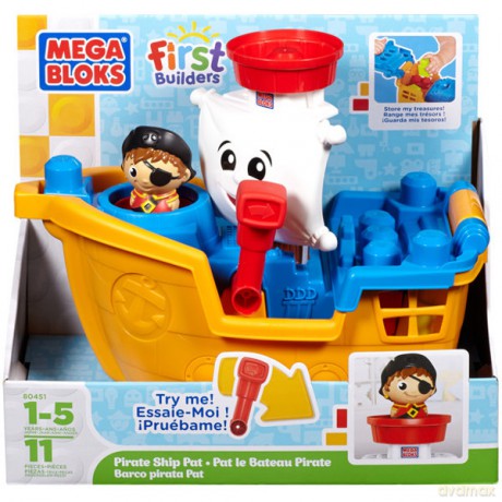 MEGA BLOKS Statek Piracki Pata [KLOCKI]