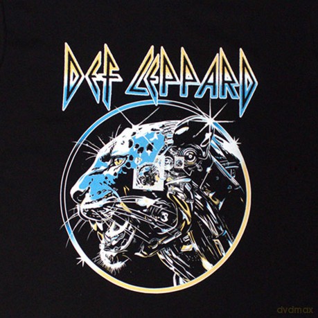 Def Leppard: Unisex T-Shirt: Metal Leopard (Black) (Medium)